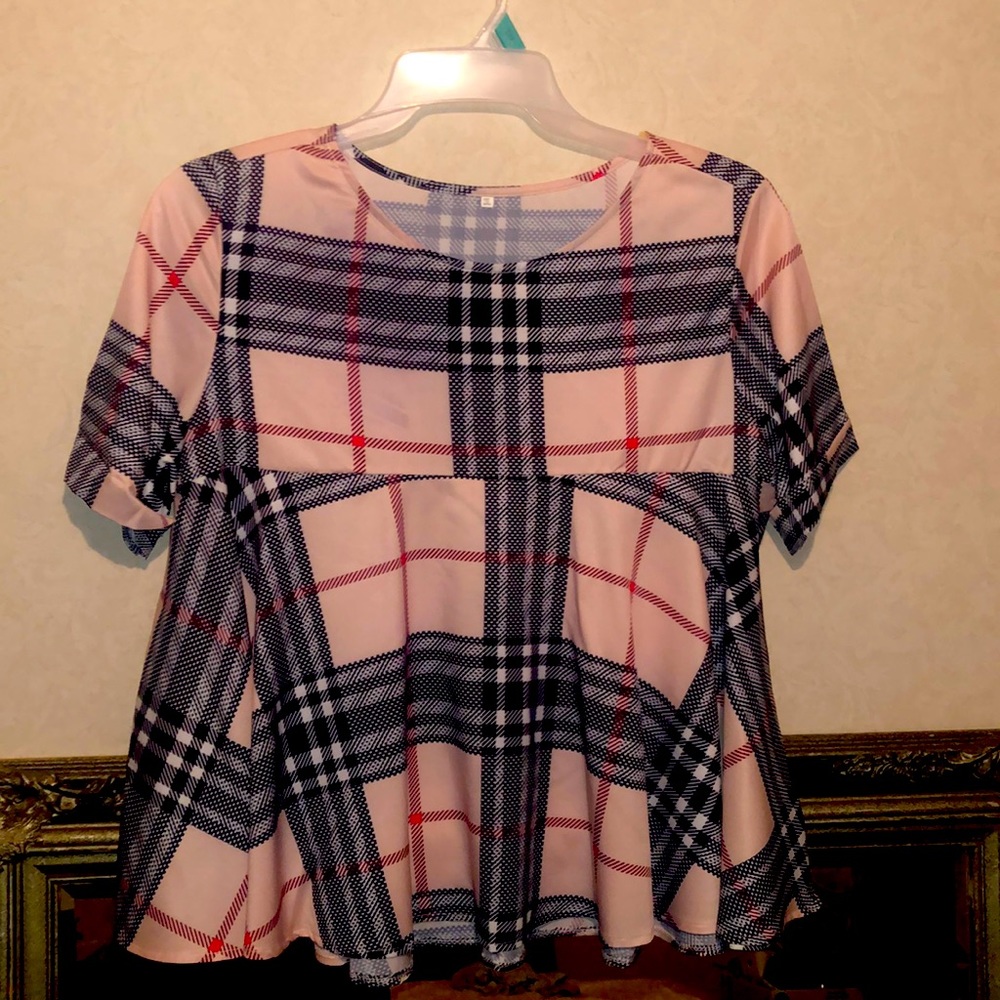 Womens plaid blouse size 2XL